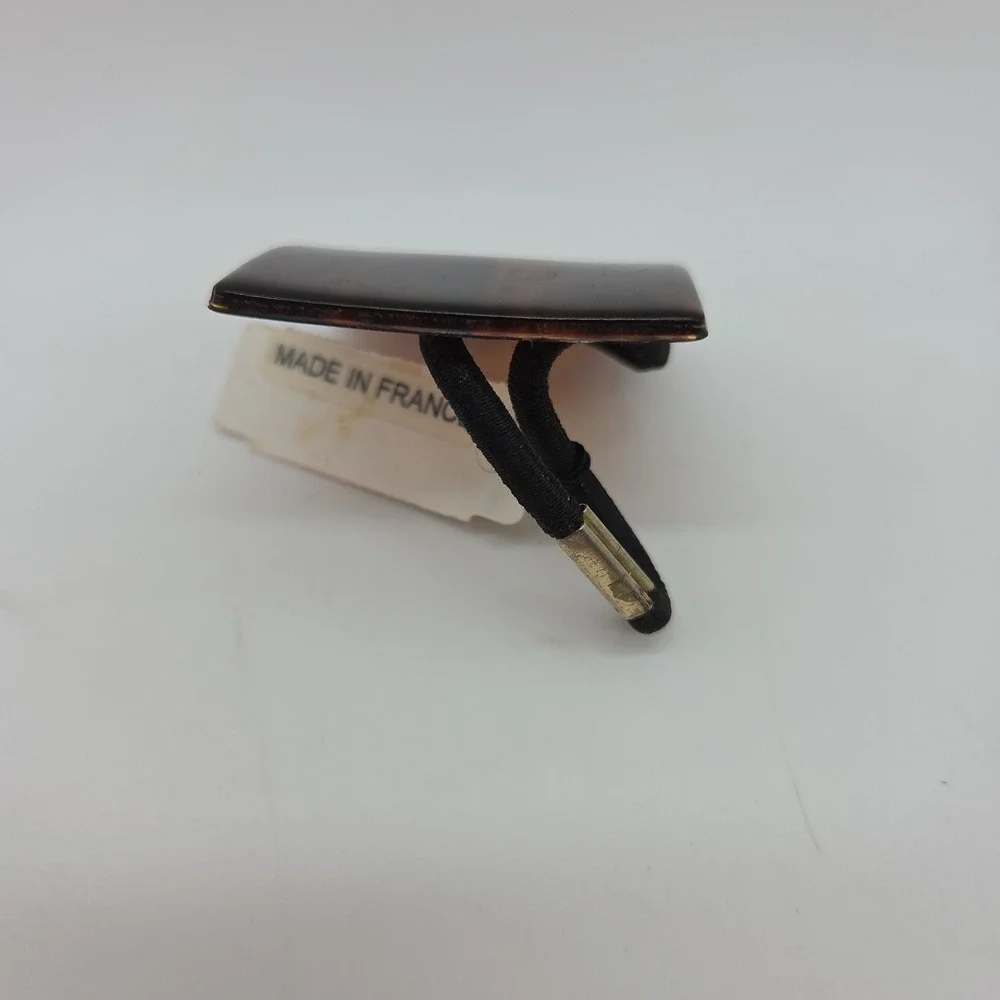 Faux Tortoise Shell Ponytail Hair Tie Accessory Made in France Unused  *READ*